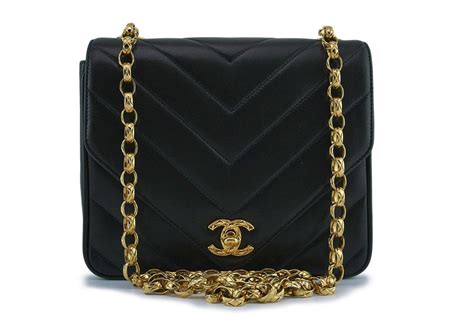 chanel vintage gold chain bag|chanel bag black gold chain.